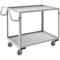 Industrial Grade Shelf Cart, 2 Tiers, 22-1/2" W x 36-1/2" H x 42-7/16" D, 600 lbs. Capacity Sécurité Médic
