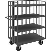 Open Portable Shelf Cart, 4 Tiers, 31-1/8" W x 57-1/2" H x 56-1/8" D, 3600 lbs. Capacity Sécurité Médic
