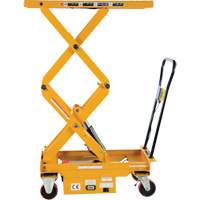 DC Powered Hydraulic Scissor Lift Elevating Cart, Steel, 39-3/4" L x 20-1/2" W, 1000 lbs. Capacity Sécurité Médic