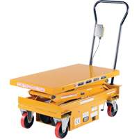 DC Powered Hydraulic Scissor Lift Elevating Cart, Steel, 39-3/4" L x 20-1/2" W, 1000 lbs. Capacity Sécurité Médic