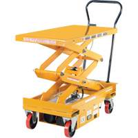DC Powered Hydraulic Scissor Lift Elevating Cart, Steel, 39-3/4" L x 20-1/2" W, 1000 lbs. Capacity Sécurité Médic