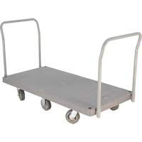 Heavy Duty Plastic Platform Truck, 60" L x 30" W, 3000 lbs. Cap., Polyurethane Wheels Sécurité Médic