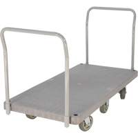 Heavy Duty Plastic Platform Truck, 60" L x 30" W, 3000 lbs. Cap., Polyurethane Wheels Sécurité Médic