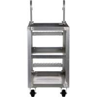 Stockpicker Truck, Aluminum, 21-7/8" W x 40" D, 3 Shelves, 660 lbs. Capacity Sécurité Médic