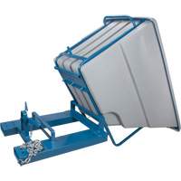 Self-Dumping Hopper, Polyethylene, 1-1/10 cu.yd, Grey Sécurité Médic