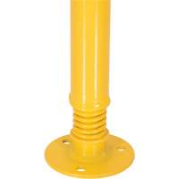 Borne de protection &agrave; ressort, Acier, 42" h x 2-1/8" la, Jaune Sécurité Médic