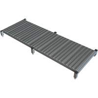 Adjustable Height One-Step Work Platform, 24" W x 71" D, 800 lbs. Capacity, All-Welded Sécurité Médic