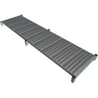 Adjustable Height One-Step Work Platform, 24" W x 97" D, 800 lbs. Capacity, All-Welded Sécurité Médic