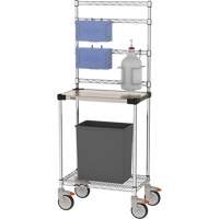 Poste de d&eacute;sinfection, Acier inoxydable, 24" x 60" x 14", Capacit&eacute; 900 lb Sécurité Médic