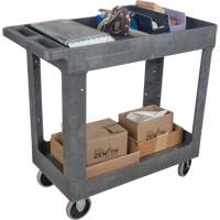 Utility Service Cart, 2 Tiers, 16-1/2" x 32-1/2" x 34-1/2", 550 lbs. Capacity Sécurité Médic