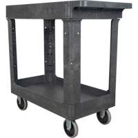 Utility Service Cart, 2 Tiers, 16-1/2" x 32-1/2" x 34-1/2", 550 lbs. Capacity Sécurité Médic