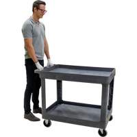 Utility Service Cart, 2 Tiers, 24-5/8" x 32-1/2" x 40", 550 lbs. Capacity Sécurité Médic
