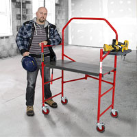 Buildman Portable Scaffold, 40-5/8" D x 4' H Sécurité Médic