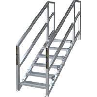 SmartStairs 6-10 Steps Modular Construction Stair System, 75" H Sécurité Médic