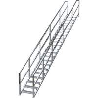 SmartStairs 17-21 Steps Modular Construction Stair System, 157-1/2" H Sécurité Médic