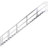 SmartStairs 17-21 Steps Modular Construction Stair System, 157-1/2" H Sécurité Médic