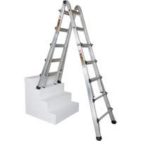 &eacute;chelle t&eacute;lescopique multifonction, Aluminium, 300 lb, CSA calibre 1A Sécurité Médic