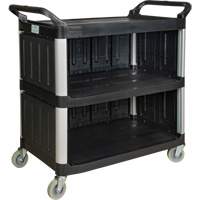 Chariot utilitaire, 3 tiers, 19-3/4" x 37-1/2" x 40-1/4", Capacit&eacute; 250 lb Sécurité Médic