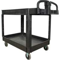 Utility Cart, 2 Tiers, 25-5/8" x 33-1/2" x 43-3/4", 550 lbs. Capacity Sécurité Médic