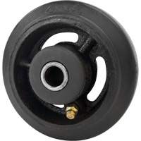 Mold-On Rubber Wheel, 4" (102 mm) Dia. x 1-1/2" (38 mm) W, 350 lbs. (158 kg.) Capacity Sécurité Médic