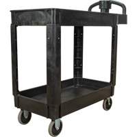 Chariot utilitaire, 2 tiers, 17-1/8" x 33-1/2" x 37-5/8", Capacit&eacute; 550 lb Sécurité Médic
