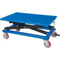 Manual Scissor Lift Table, 37-3/8" L x 23-5/8" W, Steel, 660 lbs. Capacity Sécurité Médic