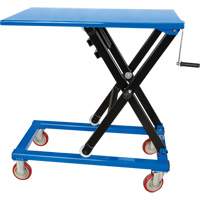 Manual Scissor Lift Table, 37-3/8" L x 23-5/8" W, Steel, 660 lbs. Capacity Sécurité Médic