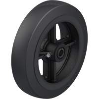 Black Rubber on Cast Iron Core Wheel Sécurité Médic