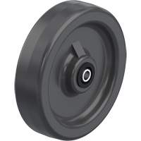 Solid Black Phenolic Wheels Sécurité Médic