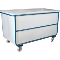 Straight Wall Box Truck, White Polyethylene, 57" L x 34" W x 33" H, 22 cu. ft. Volume, 1000 lbs. Capacity Sécurité Médic