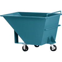 Chariot basculeur en acier, Acier, 1/2 vg³, Capacit&eacute; de charge de 2000 lb Sécurité Médic