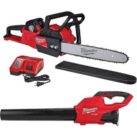 Cordless Chainsaw & Blower Kit, 16", Battery Powered, 18 V Sécurité Médic