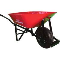 Contractor Wheelbarrow, 6 cu. ft., Steel Tray Sécurité Médic