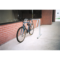 Style Bicycle Rack, Galvanized Steel, 6 Bike Capacity Sécurité Médic
