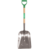 Scoop Shovel, Wood, Aluminum Blade, D-Grip Handle, 29" Length Sécurité Médic