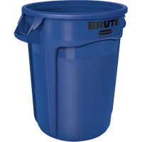 Round Brute&reg; Containers, Bulk, Polyethylene, 32 US gal. Sécurité Médic