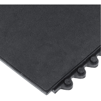 Tapis 24/Seven, Caoutchouc, 3' la c, 3' lo, 5/8" &eacute;paisseur, Noir Sécurité Médic