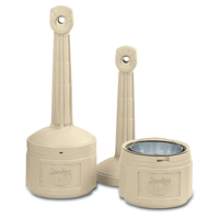 Cendriers Smoker's Cease-Fire, Sur pied, Plastique, Capacit&eacute; 4 gal. US, Hauteur 38-1/2" Sécurité Médic