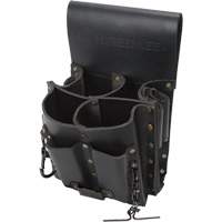 Tool Belt Pouch, Multiple Tool Holder, Leather, 8 Pockets Sécurité Médic