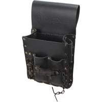 Tool Belt Pouch, Multiple Tool Holder, Leather, 5 Pockets Sécurité Médic