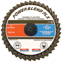 POWERBLEND FLX Roll-on Flap Disc, 2" x Type R, Z40 Grit, Zirconia Alumina Sécurité Médic