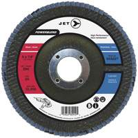 POWERBLEND Flap Disc, 4-1/2" x 7/8", Type 29, Z80 Grit, Zirconia Alumina Sécurité Médic