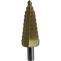 JET-KUT&reg; Super Premium M35 Step Drill, 3/16" - 1/2" , 1/16" Increments, High Speed Steel Sécurité Médic
