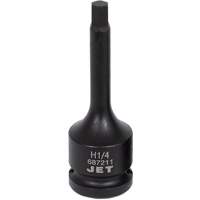 Impact Bit Socket, Hex, 1/4" x 3" L, 1/2" Drive Sécurité Médic
