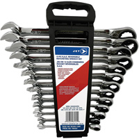 Long Pattern Reversible Wrench Set, Ratcheting Combination, 13 Pieces, Imperial Sécurité Médic