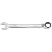 Long Pattern Reversible Ratcheting Combination Wrench, 7/16", Chrome Finish Sécurité Médic