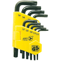 Jeu de cl&eacute;s inviolables JTK-9TP (9 morceaux), 9 mcx, Torx Sécurité Médic
