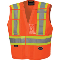 6930 Veste de s&eacute;curit&eacute; d&eacute;tachable &agrave; &eacute;paules tombantes, Orange haute visibilit&eacute;, Grand/T-Grand, Polyester Sécurité Médic