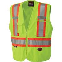 6936 Veste de s&eacute;curit&eacute; d&eacute;tachable en 5 points, Jaune lime haute visibilit&eacute;, 2T-Grand, Polyester Sécurité Médic