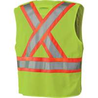 6936 Veste de s&eacute;curit&eacute; d&eacute;tachable en 5 points, Jaune lime haute visibilit&eacute;, 2T-Grand, Polyester Sécurité Médic